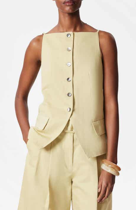 & Other Stories Cotton & Linen Blend Vest