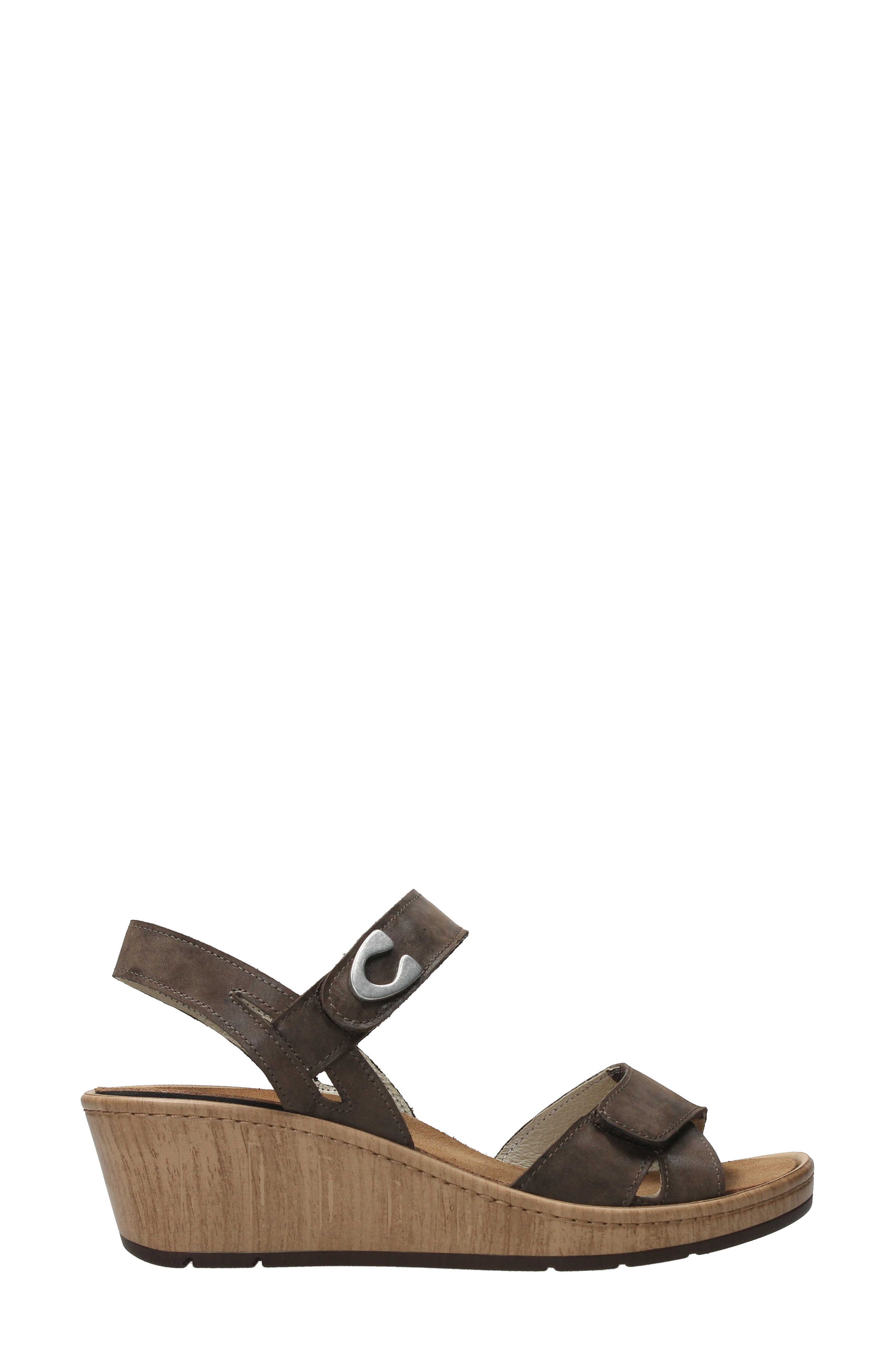 Sanibel Platform Wedge Sandal, Alternate, color, CEDAR BROWN
