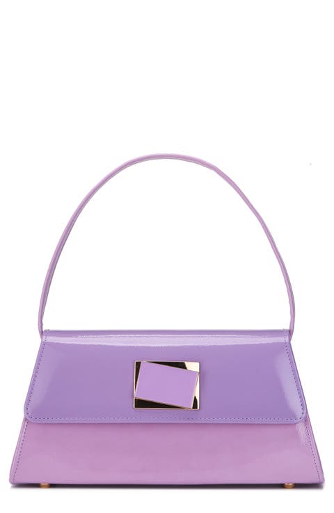 Patent Faux Leather Handbag