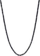 EFFY Black Spinel Layered Necklace in Sterling Silver