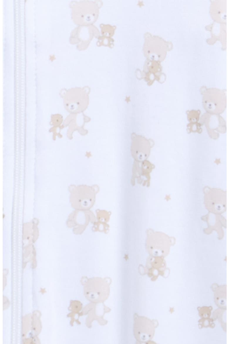 Print Pima Cotton Footie, Alternate, color, TAN