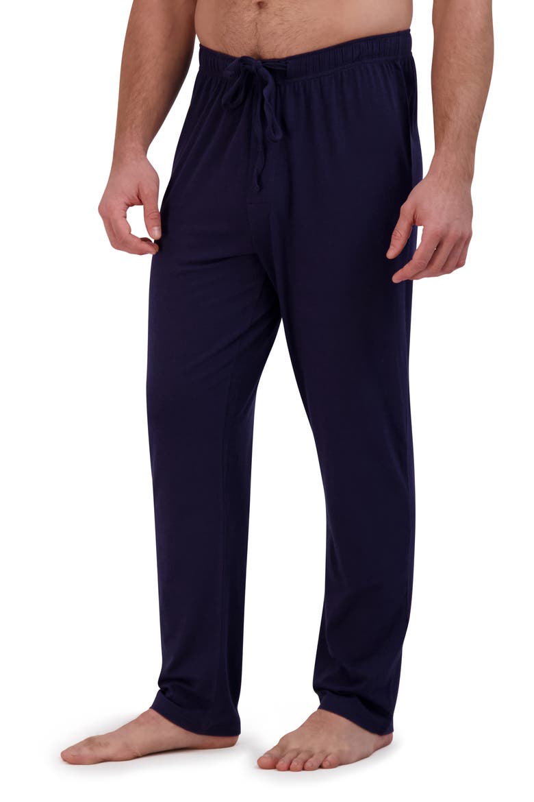 Knit Pajama Set, Alternate, color, NAVY