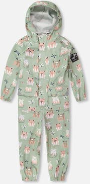 Deux par Deux Girl Rain One-Piece Animal in Polyurethane