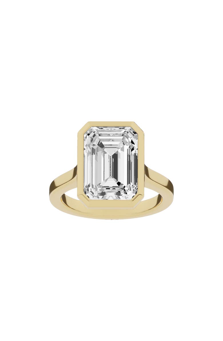 Jennifer Fisher 18K Gold Emerald Cut Lab Created Diamond Solitaire Ring - 8.0 ctw, Main, color, 18K Yellow Gold