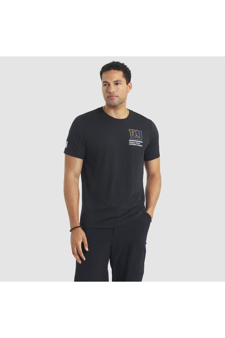 Men's Nike Black New York Giants 2025 NFL Crucial Catch Tri-Blend Dri-FIT T-Shirt, Main, color, Black