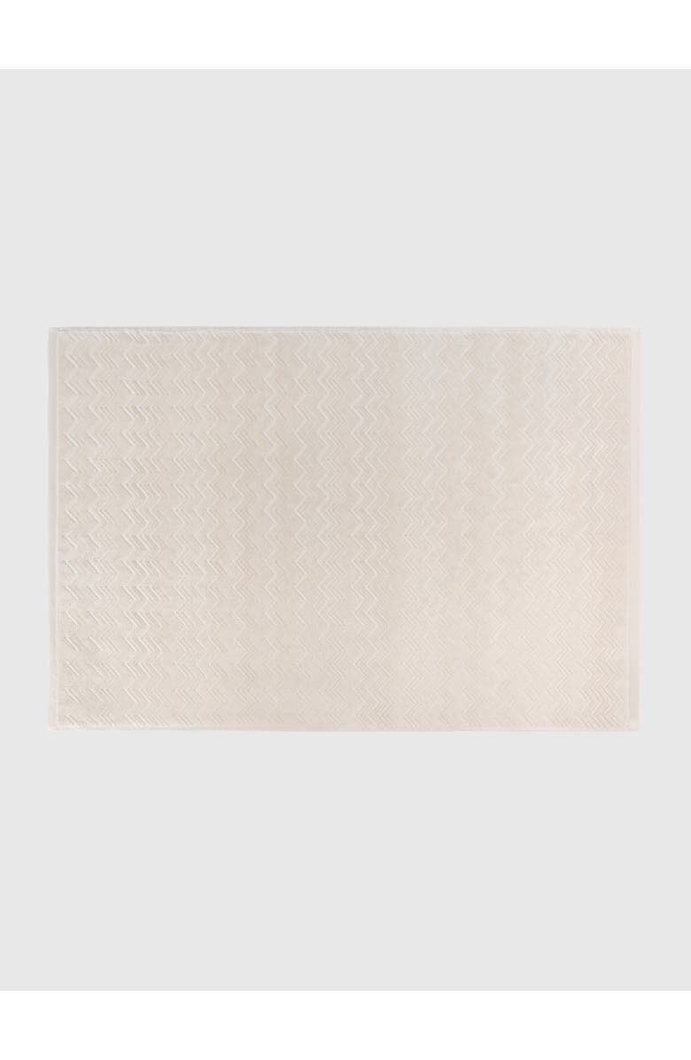 Missoni Home Chalk 60x90 Cm Cotton Zigzag Bath Mat, Main, color, Brown