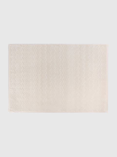Chalk 60x90 Cm Cotton Zigzag Bath Mat