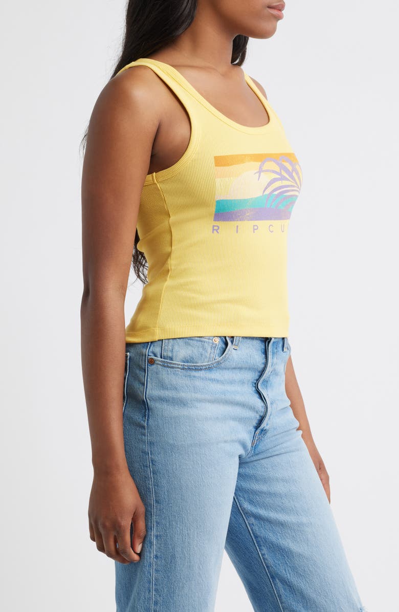 Rip Curl Party Logo Graphic Tank, Alternate, color, Sand