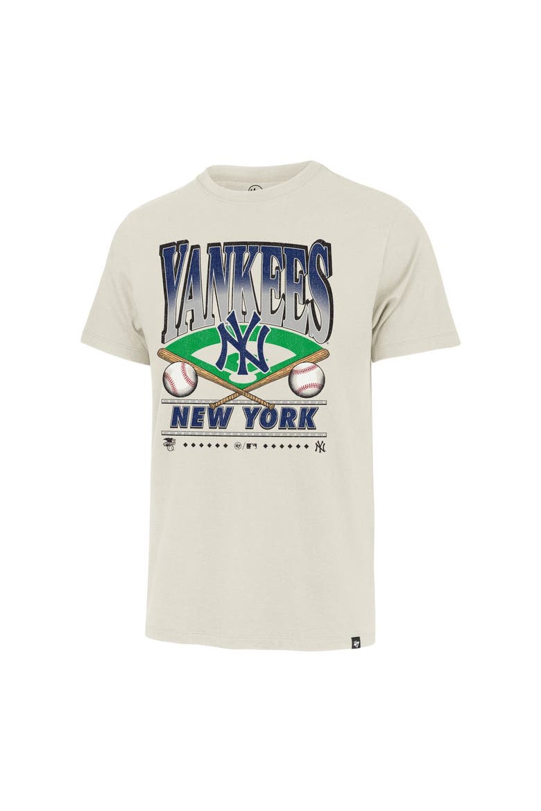 Men's '47 Tan New York Yankees Straight Shot Two Franklin T-Shirt, Main, color, Tan