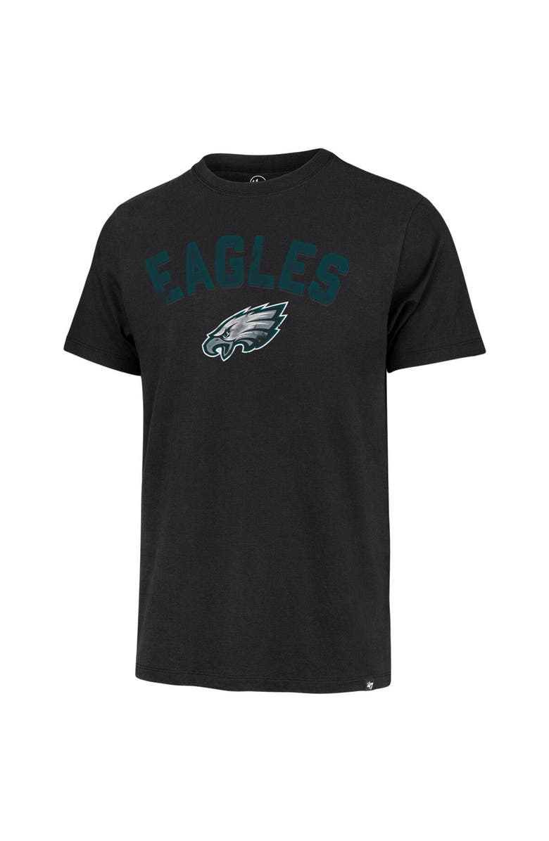 '47 Men's '47 Black Philadelphia Eagles All Arch Franklin T-Shirt, Alternate, color,
