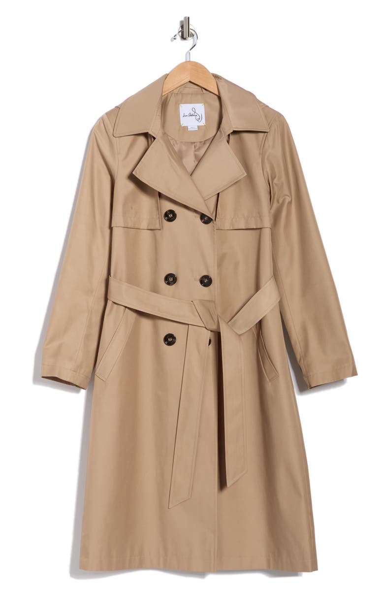 Sam Edelman Double Breasted Trench Coat, Alternate, color, Sand