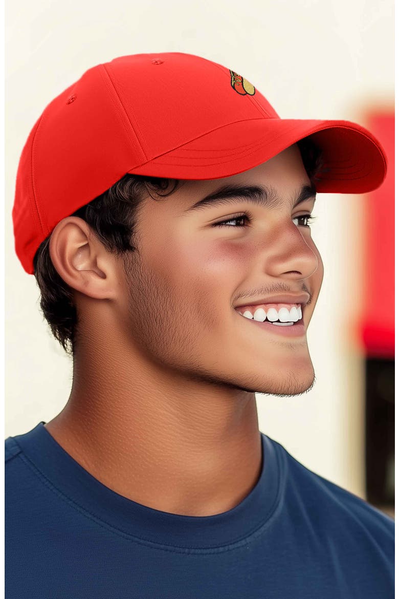 Dog Days Embroidered Casual Cap, Alternate, color, Red
