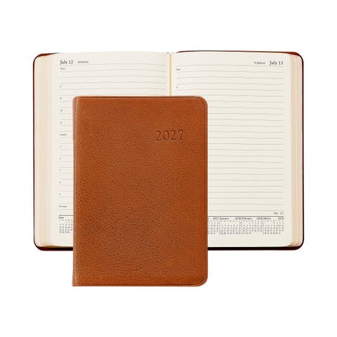2027 Leather Weekly Notebook
