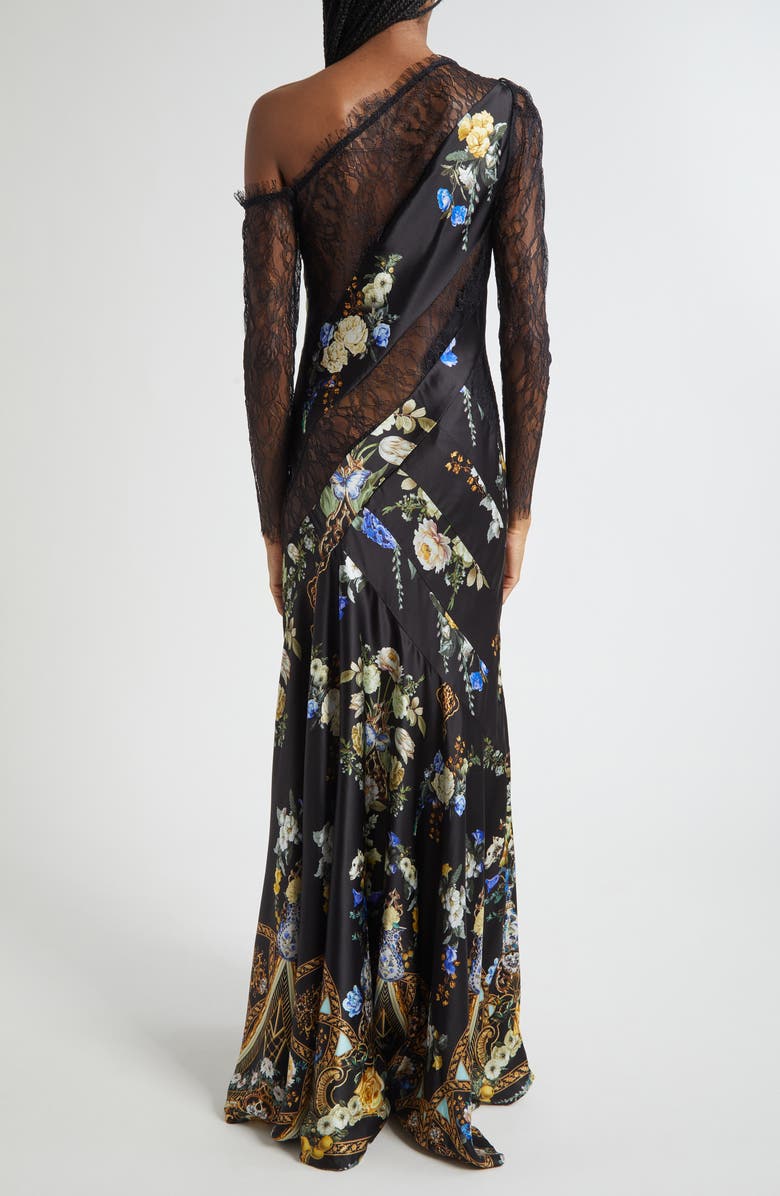 Camilla Ottoman Elegance Splice Long Sleeve Maxi Dress, Alternate, color, 