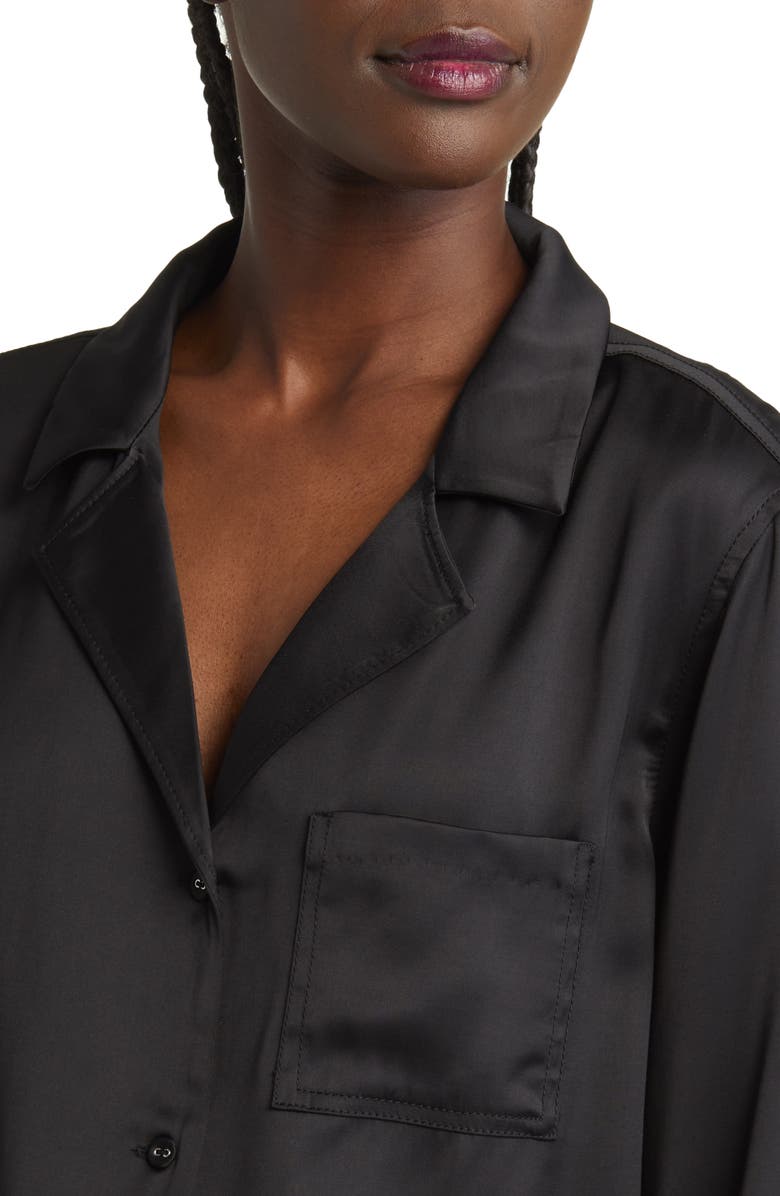 Treasure & Bond Satin Button-Up Top, Alternate, color, 