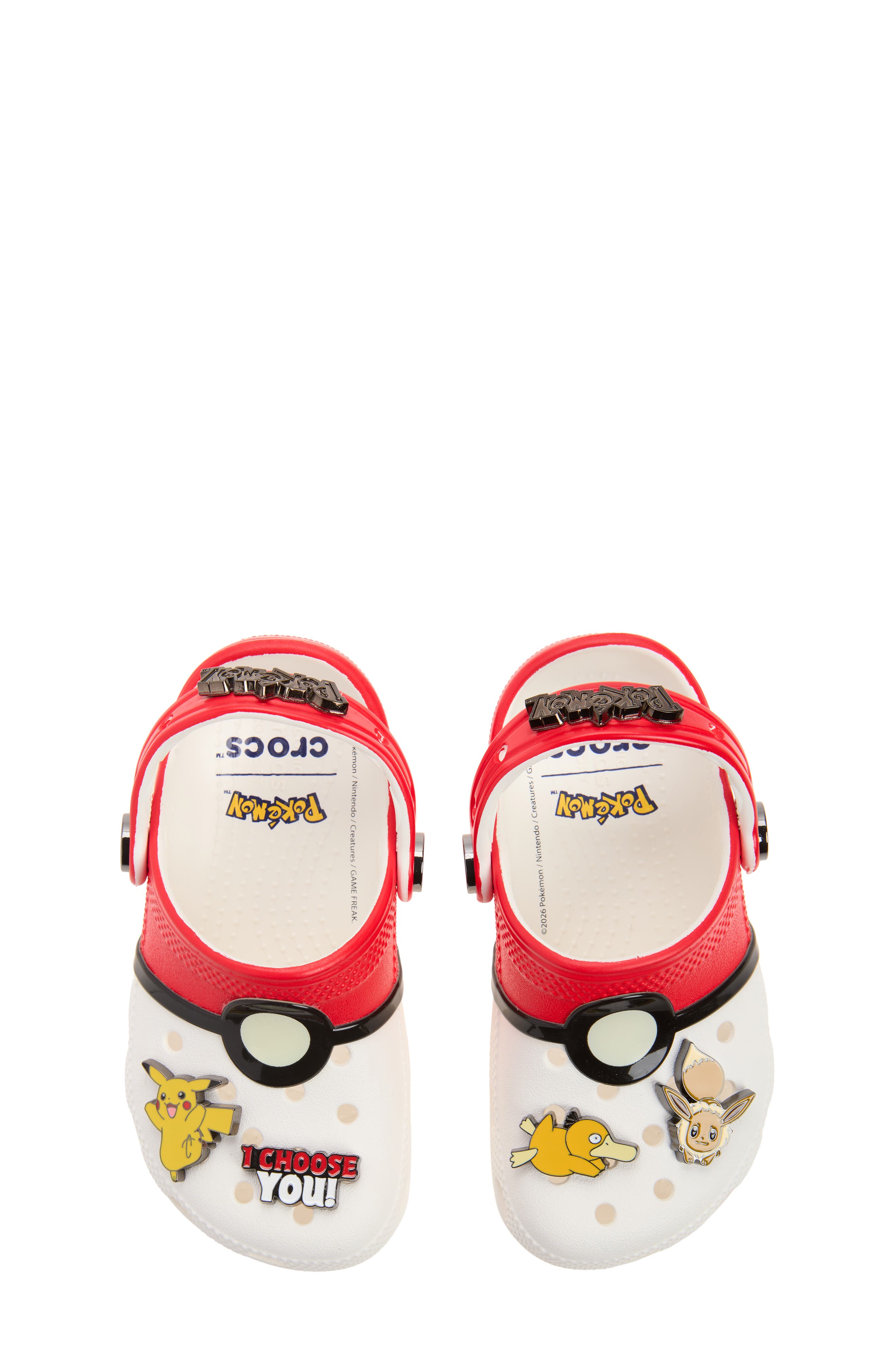 Kids' Pokémon Poké Ball Classic Clog, Alternate, color, RED MULTI