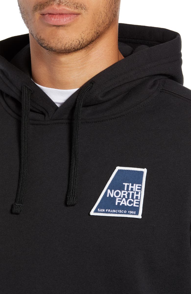 The North Face Logo Patch Pullover Hoodie, Alternate, color,