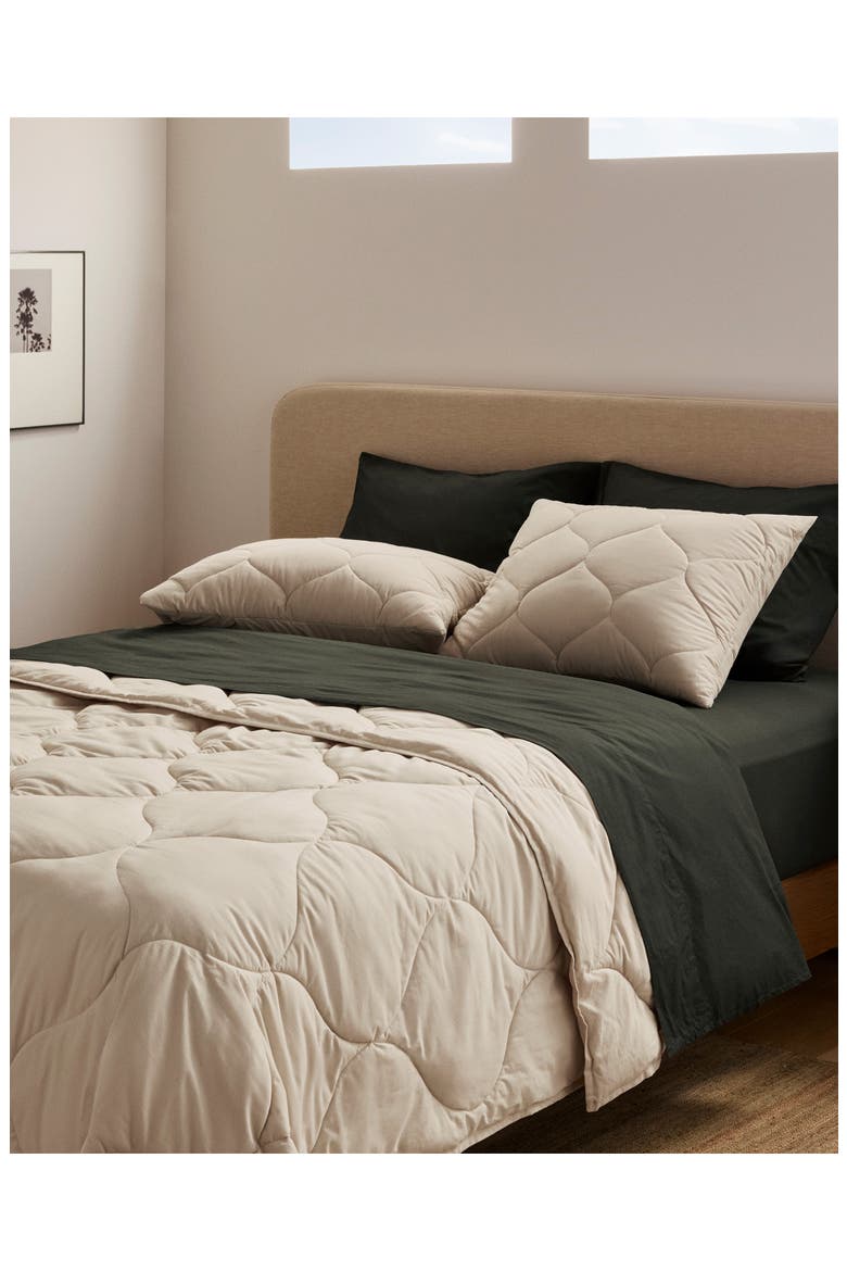 Cotton Drift Set of 2 King Shams, Alternate, color, BONE