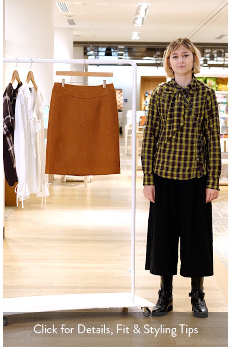 Faux Suede Pencil Skirt video