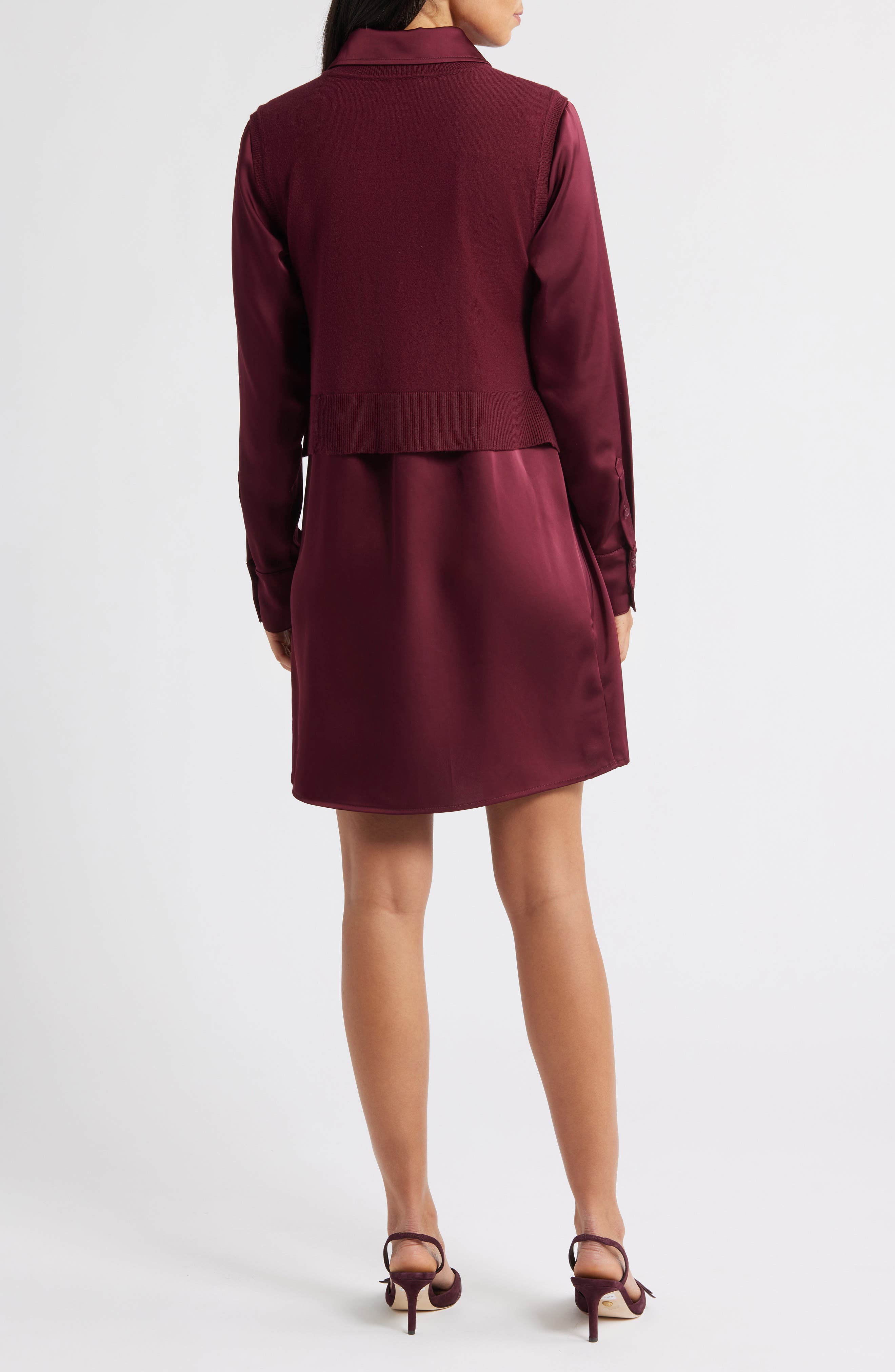 Layered Mixed Media Dress - image 4