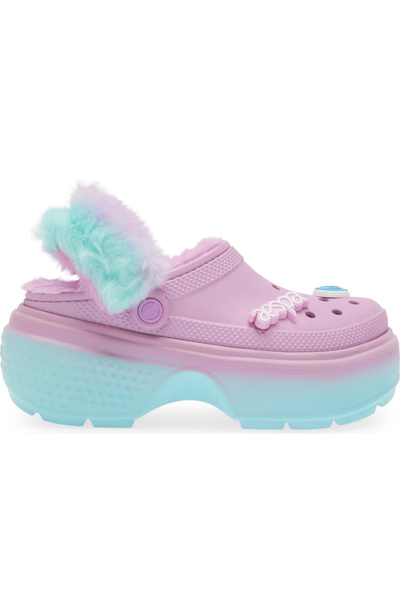 CROCS x Aespa Stomp Faux Fur Lined Clog, Alternate, color,