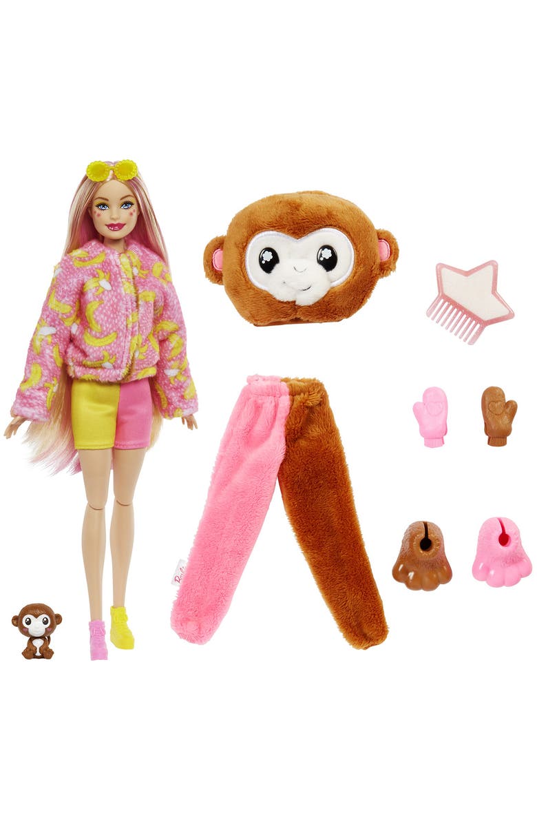 Mattel Barbie<sup>®</sup> Cutie Reveal<sup>™</sup> Jungle Series Doll with 10 Surprises, Main, color, 