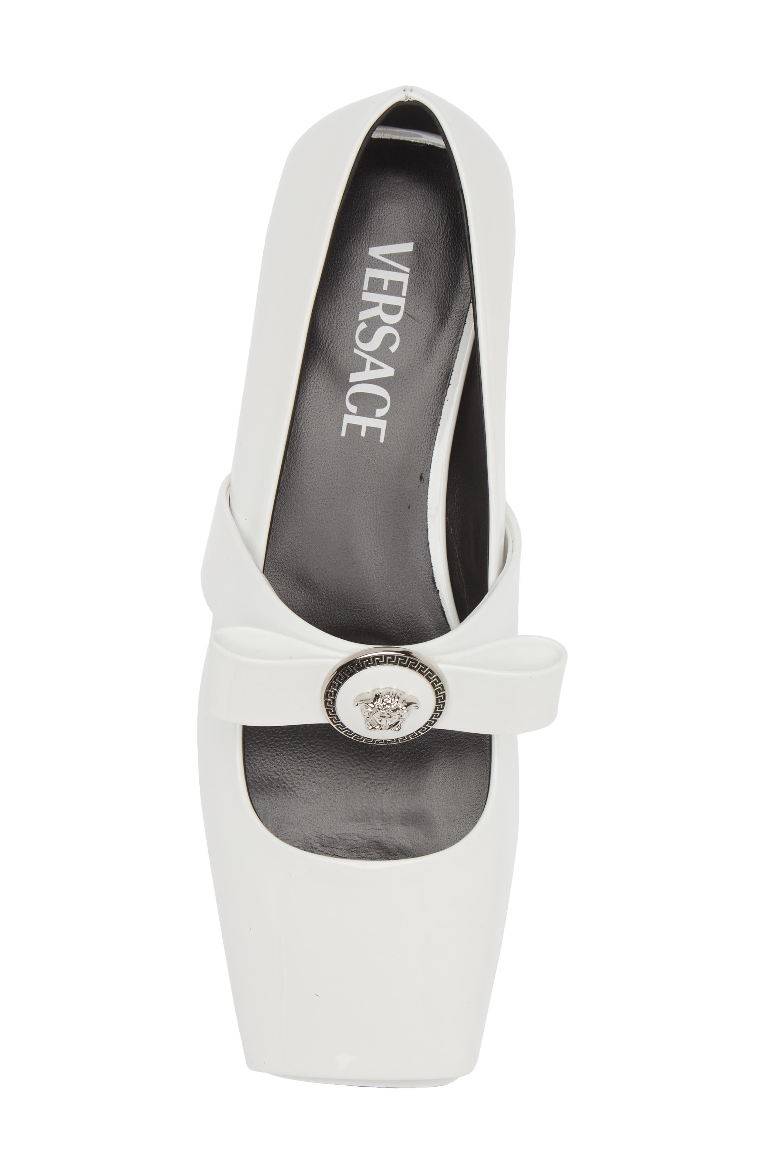 Versace Gianni Ribbon Ballet Flat, Alternate, color, 