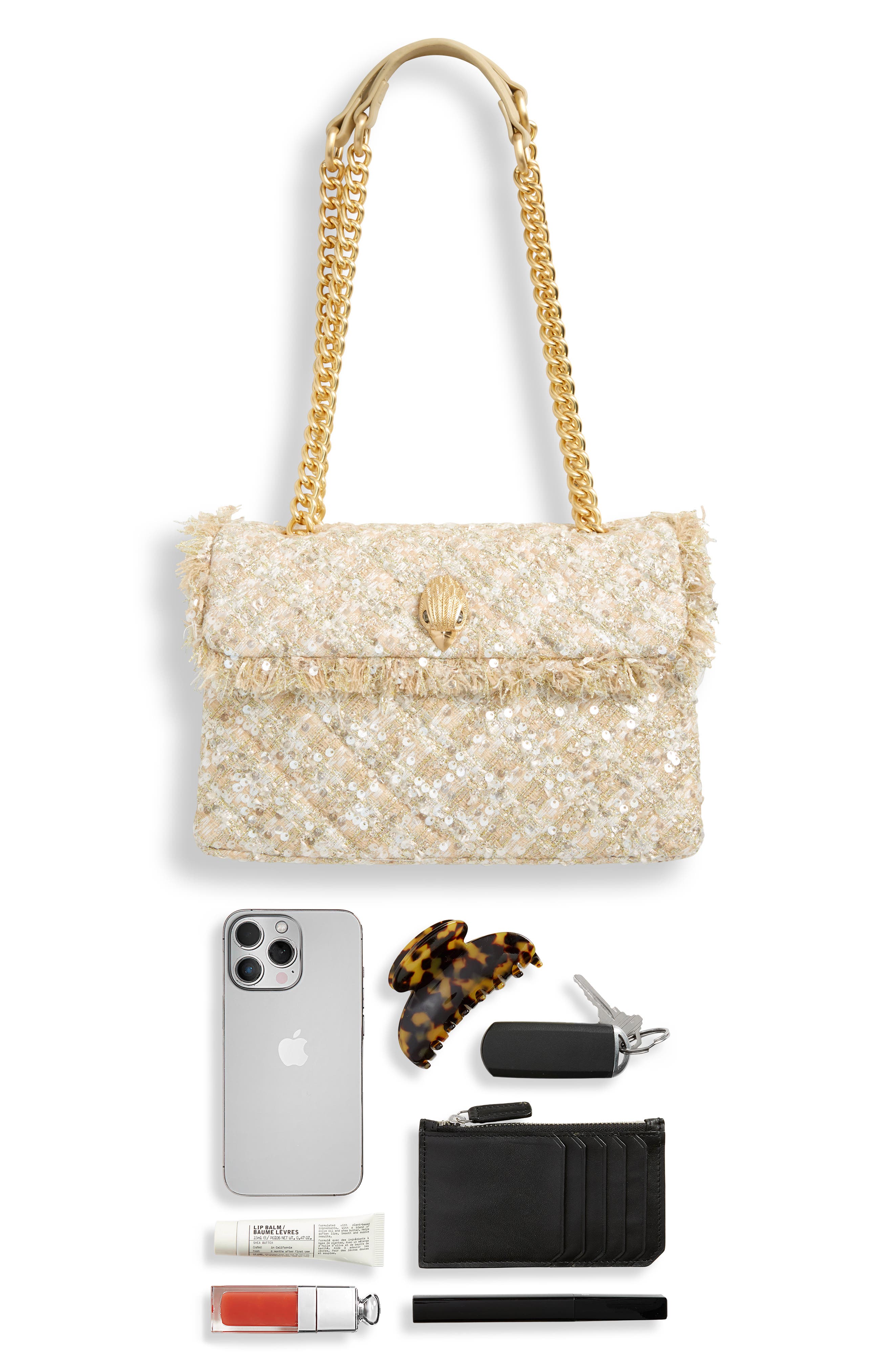 Kensington Tweed Convertible Shoulder Bag, Alternate, color, NATURAL