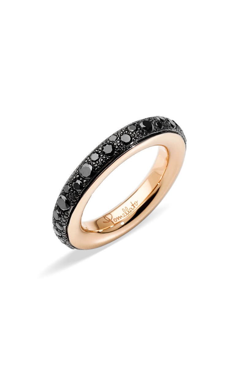 Pomellato Iconica Small Diamond Stacking Ring, Main, color, 