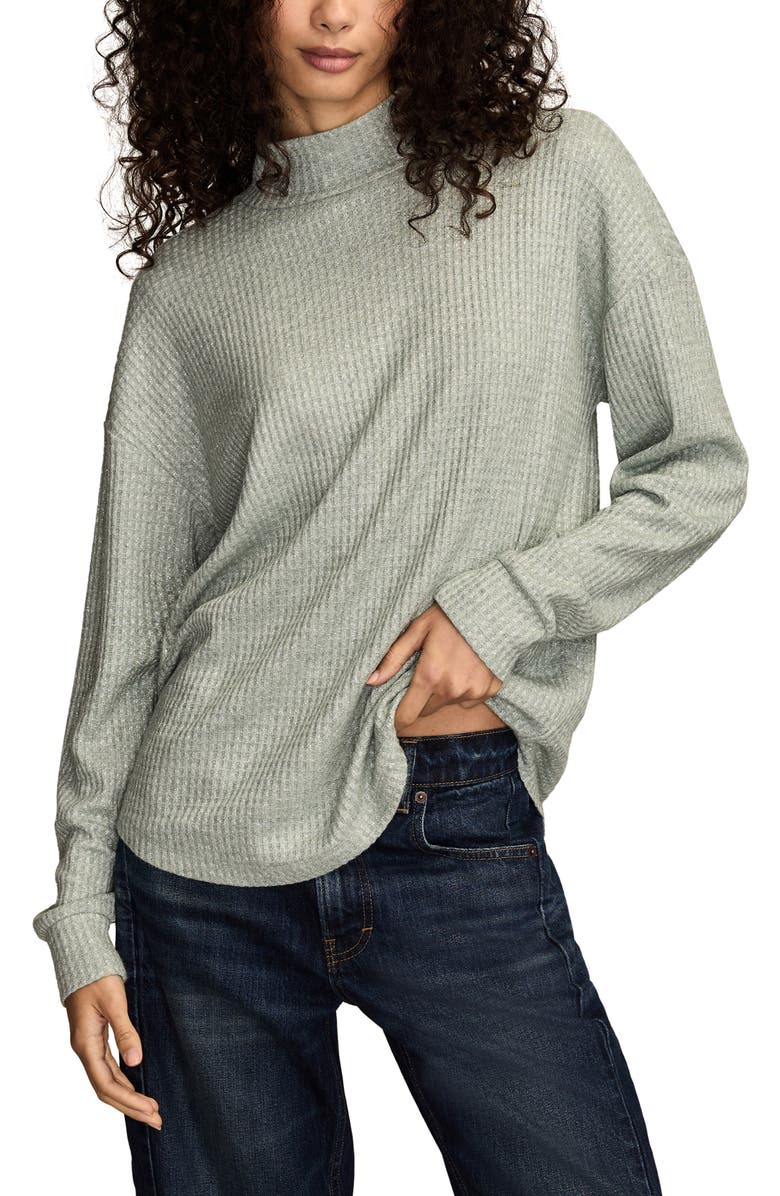 Lucky Brand Cloud Mock Neck Top, Main, color, Chinois Green