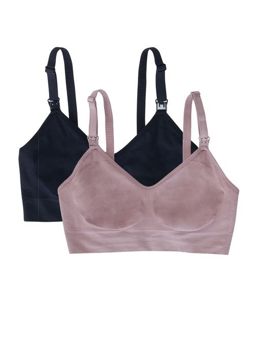 Ingrid & Isabel 2-in-1 Maternity Nursing Pumping Bra 2-pack Bundle In Multi