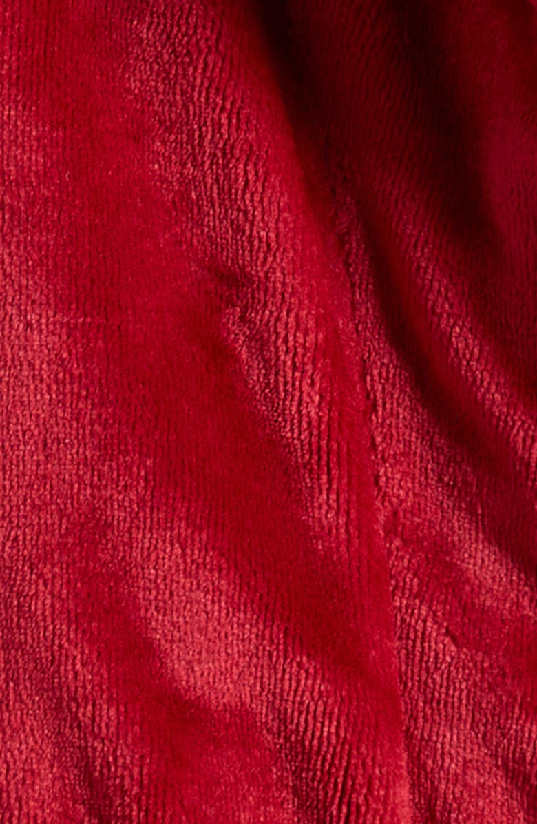 Nordstrom Kids' Hooded Fleece Robe, Alternate, color, Red Emboldened