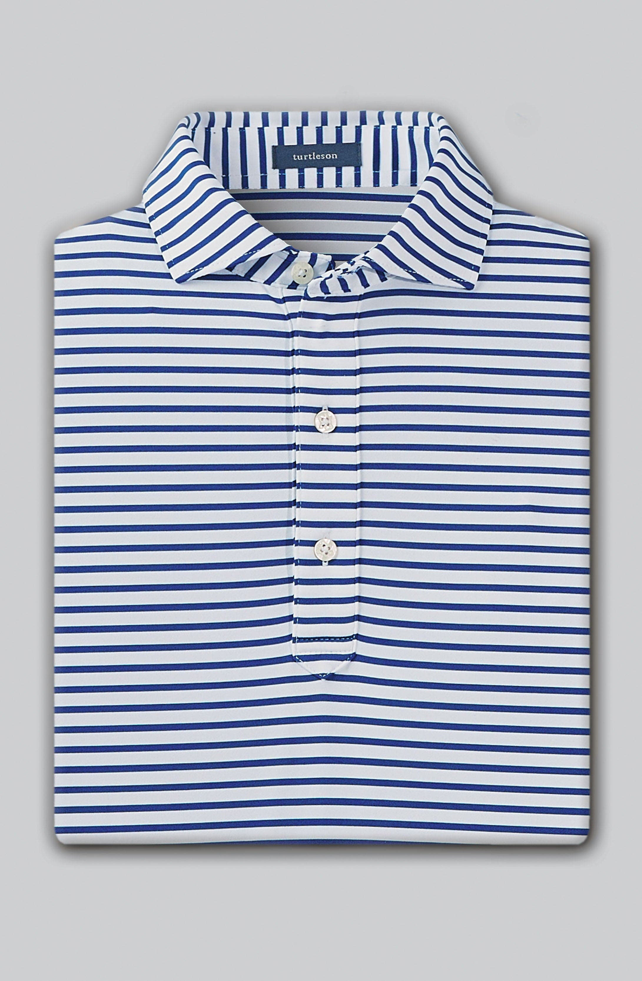 Gus Stripe Performance Polo - image 4