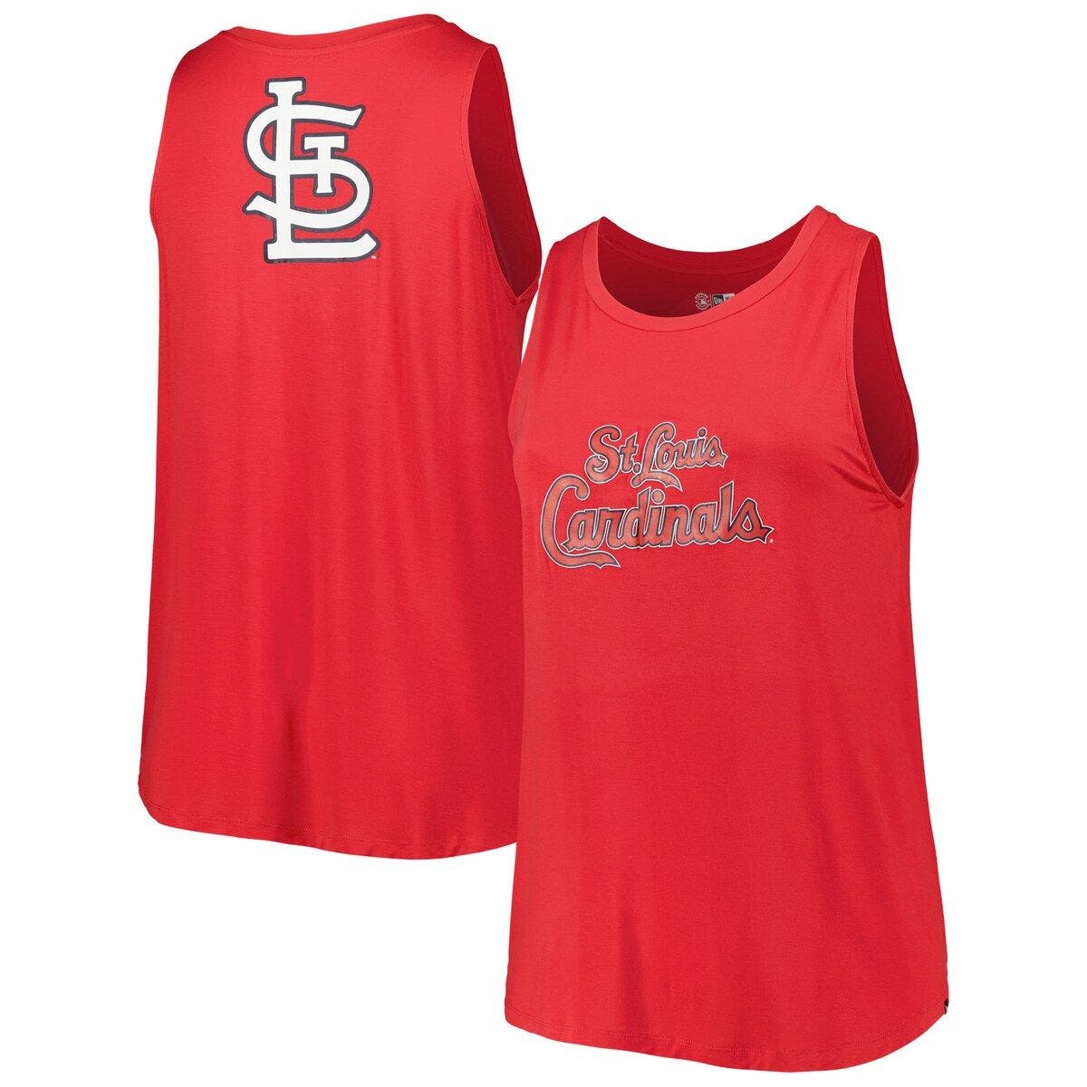 Women's New Era Red St. Louis Cardinals Plus Size Tank Top (Women ...