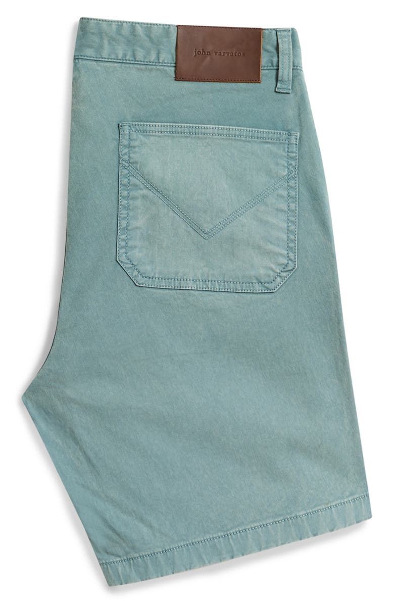 John Varvatos Jayden Seamed Stretch Cotton Shorts, Alternate, color, 