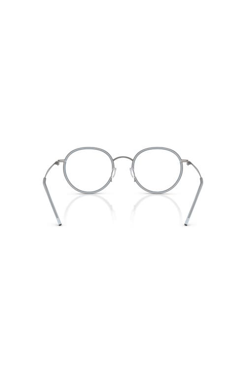 Giorgio Armani 47mm Round Optical Glasses In Green