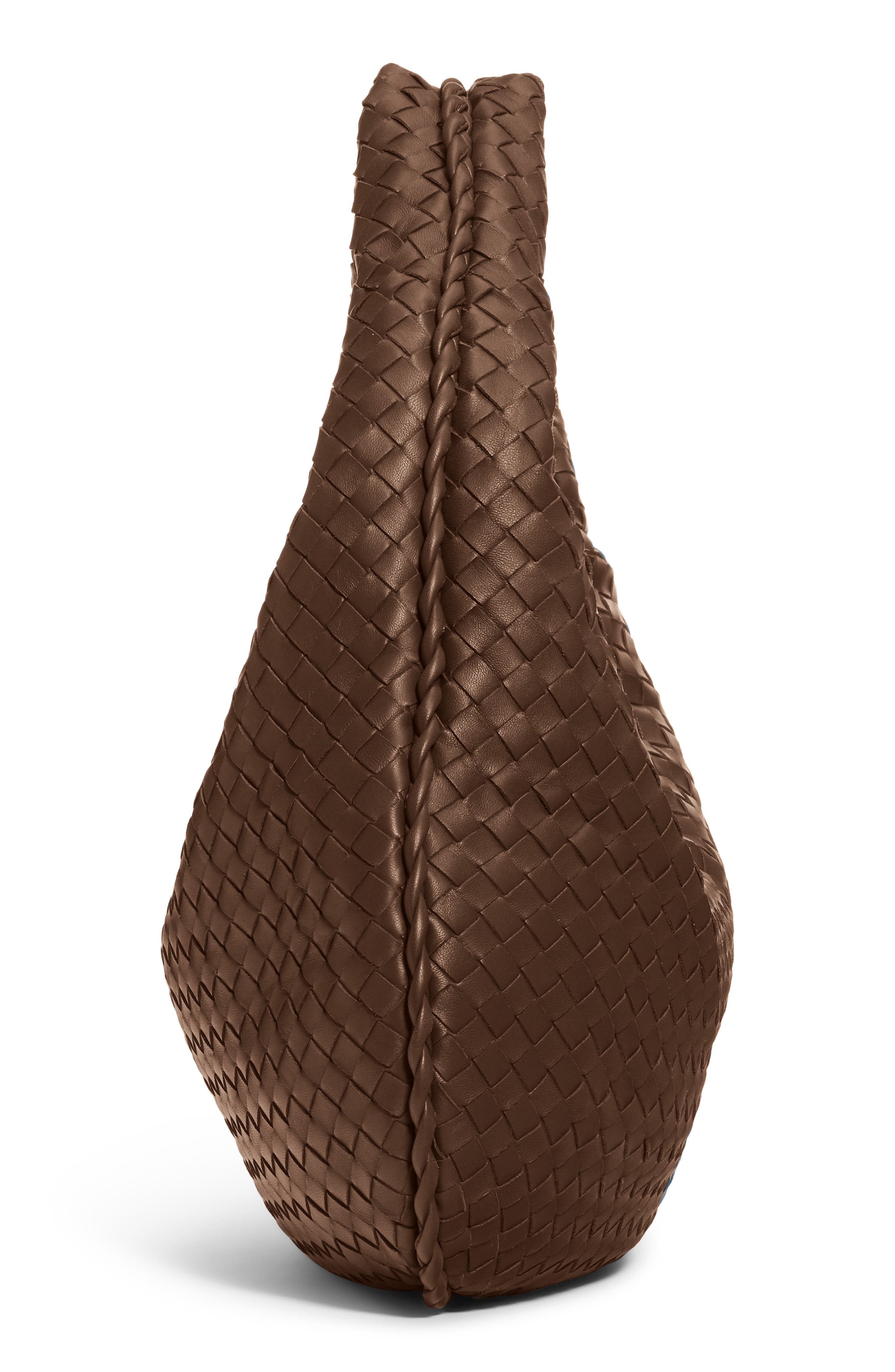 Medium Veneta Leather Hobo, Alternate, color, 2074 ESPRESSO