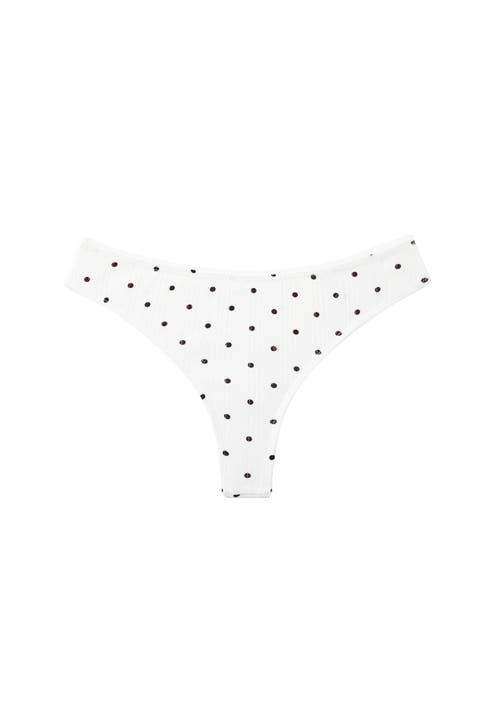Cuup The Thong- Pointelle In White