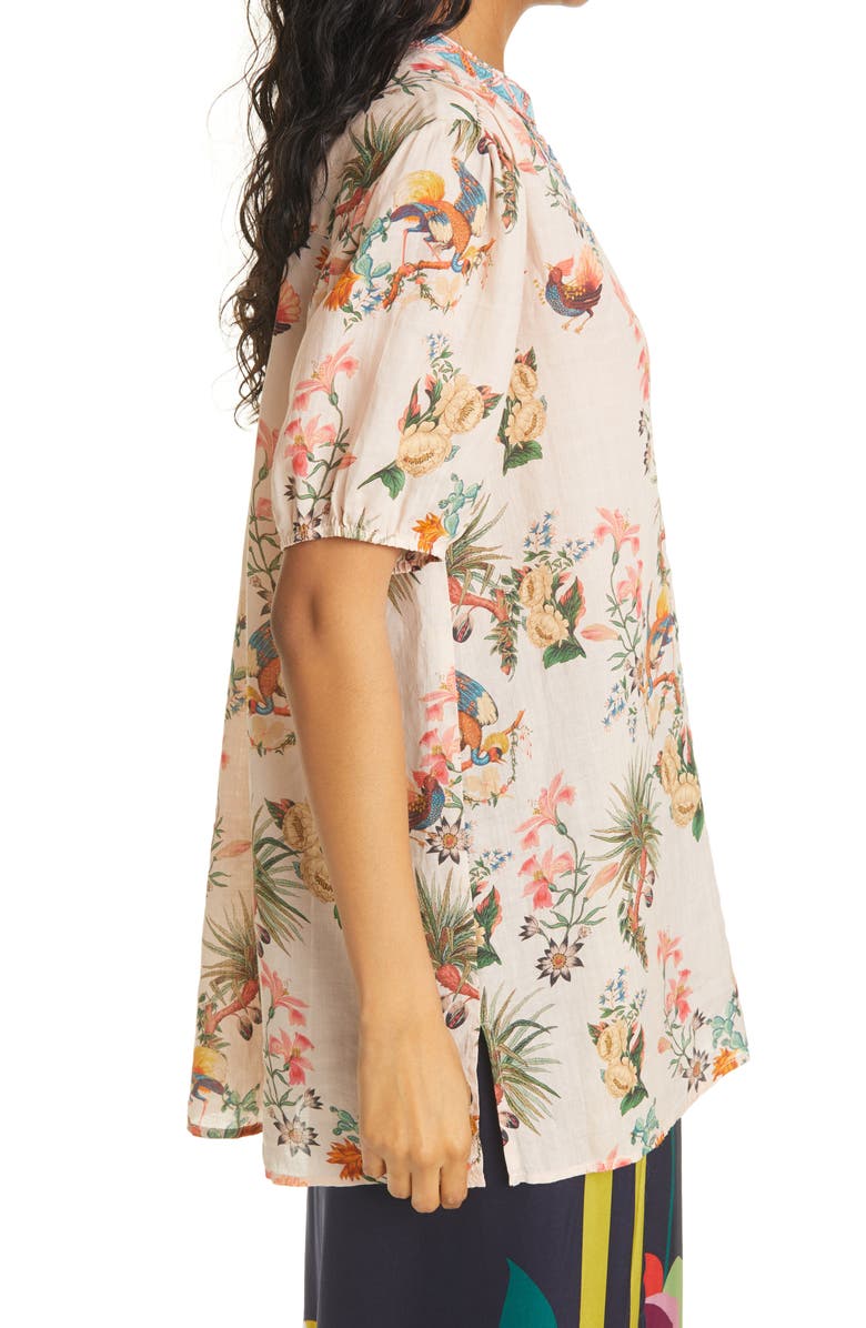 Johnny Was Caspian Floral Print Tunic Top, Alternate, color, 