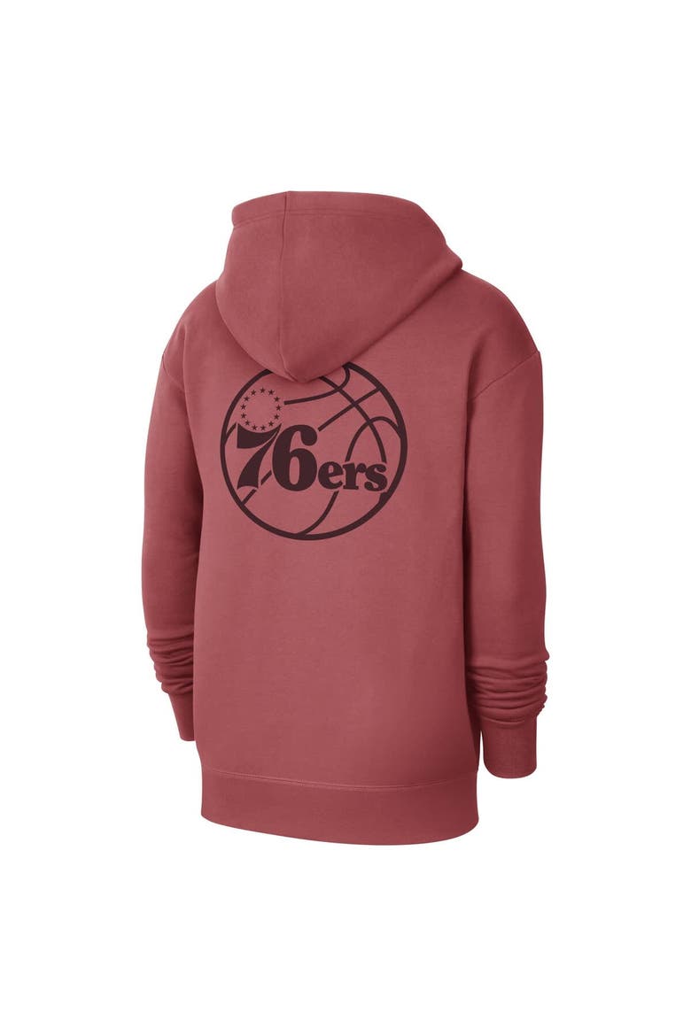 Men's Jordan Brand Red Philadelphia 76ers Courtside Statement Edition Pullover Hoodie, Alternate, color, Red