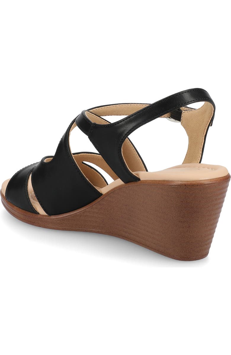 Journee Collection Kedzie II Wedge Sandal - Extra Wide Width Available, Alternate, color,