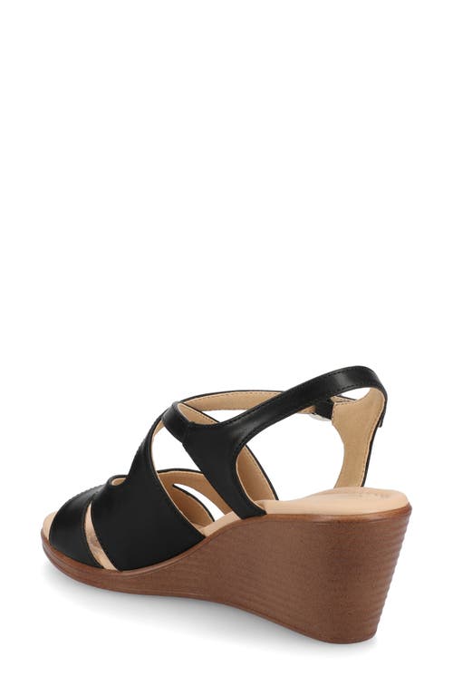 Journee Collection Kedzie Ii Wedge Sandal In Black