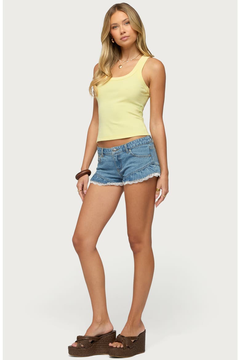 Harlowe Racerback Rib Tank, Alternate, color, YELLOW