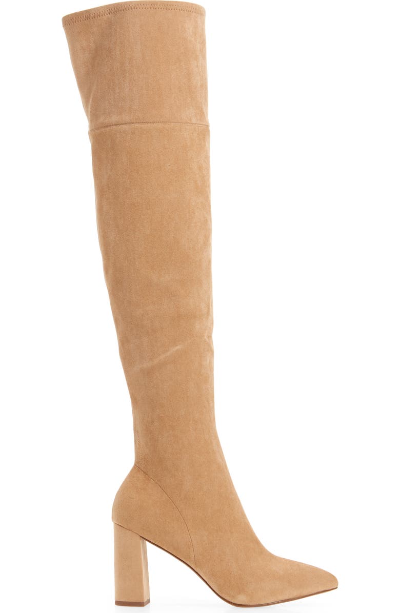 Jeffrey Campbell Parisah Over the Knee Boot, Alternate, color, Beige Suede