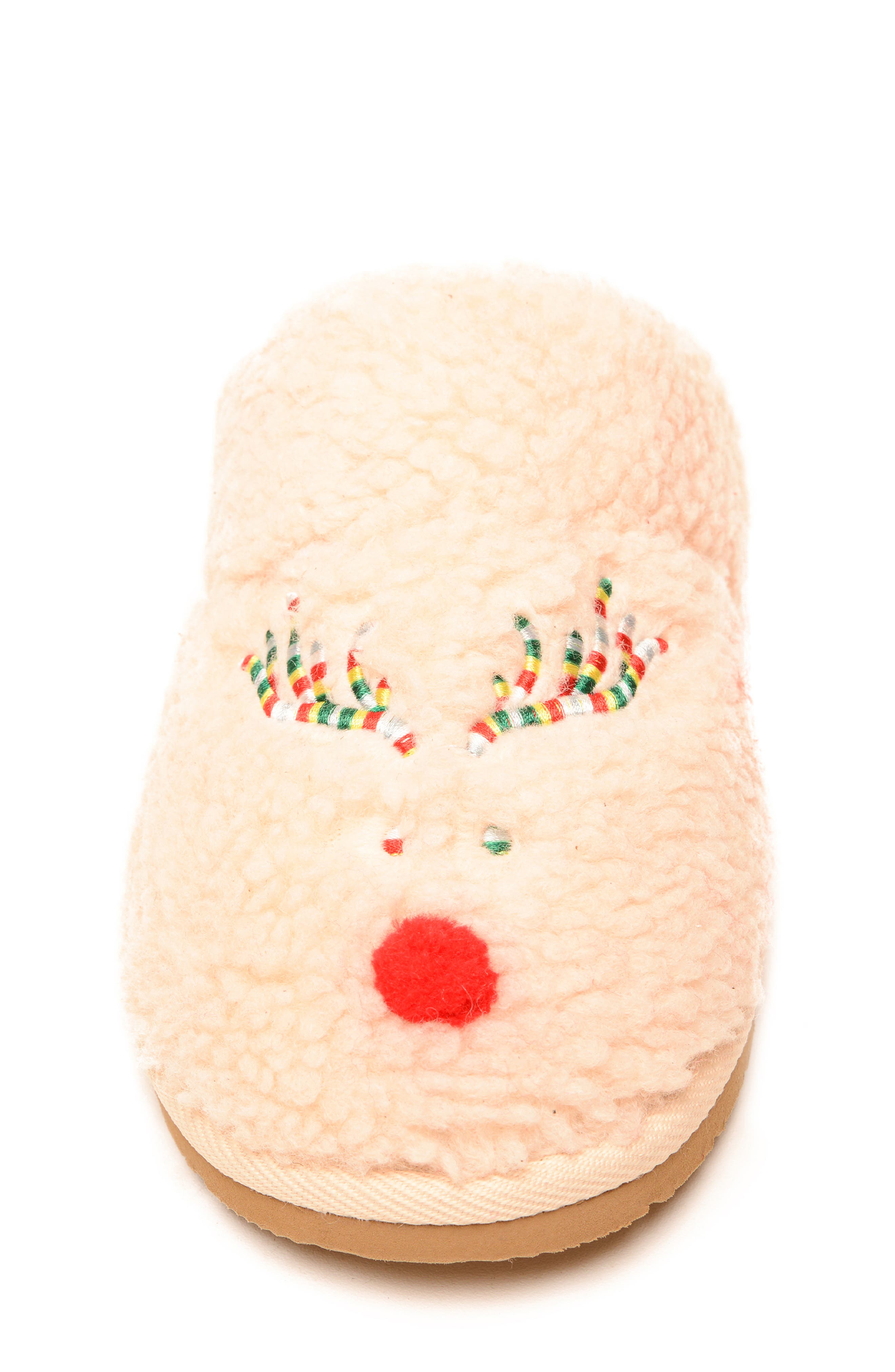 Minnetonka Reindeer Chesney Faux Shearling Slipper, Alternate, color, 