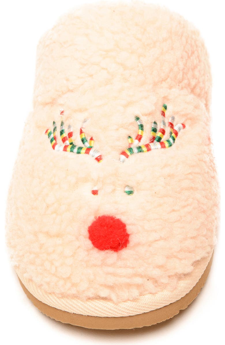 Minnetonka Reindeer Chesney Faux Shearling Slipper, Alternate, color,