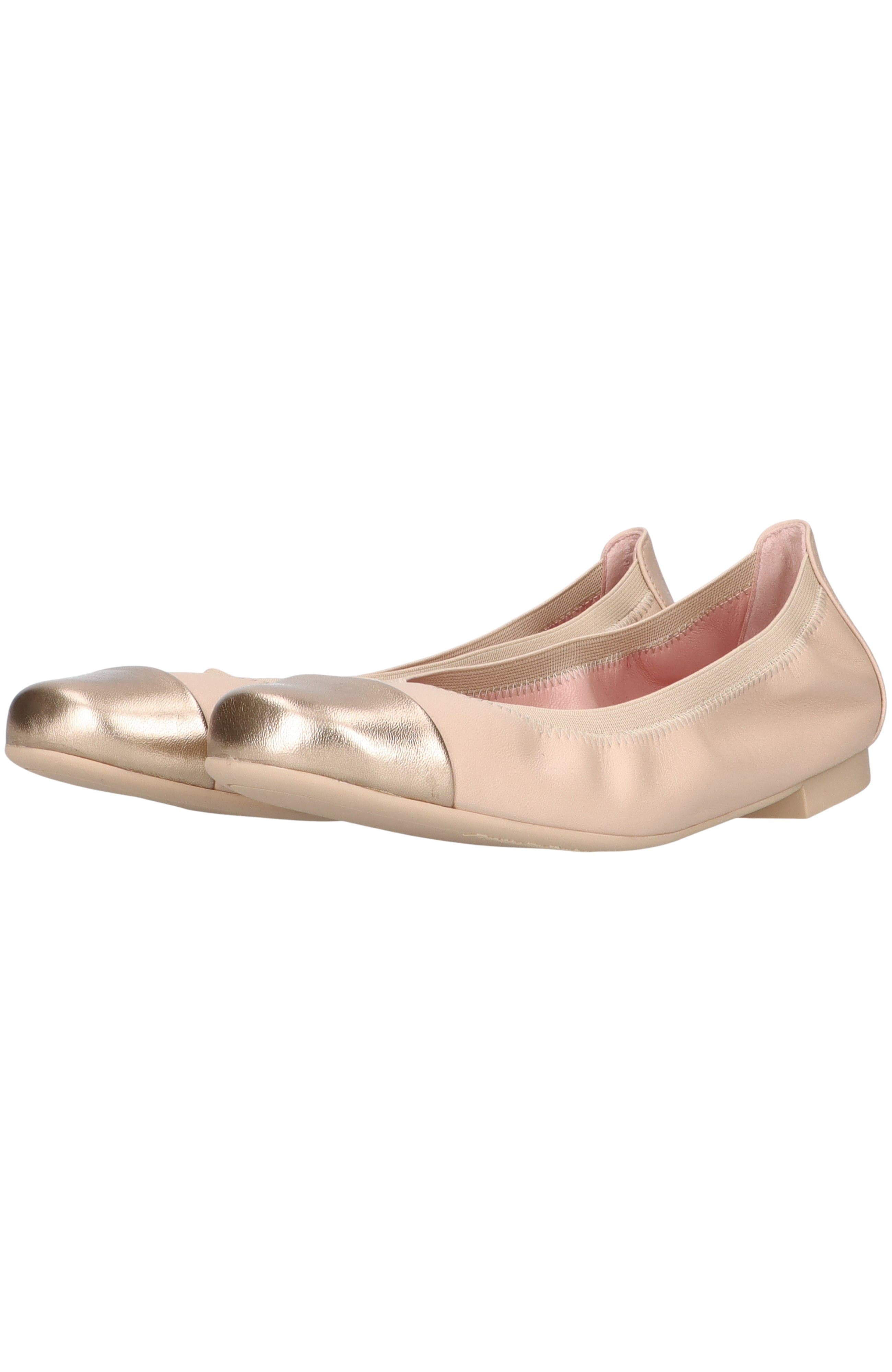 Pretty Ballerinas Round toe elasticated ballet flat, Alternate, color, Beige