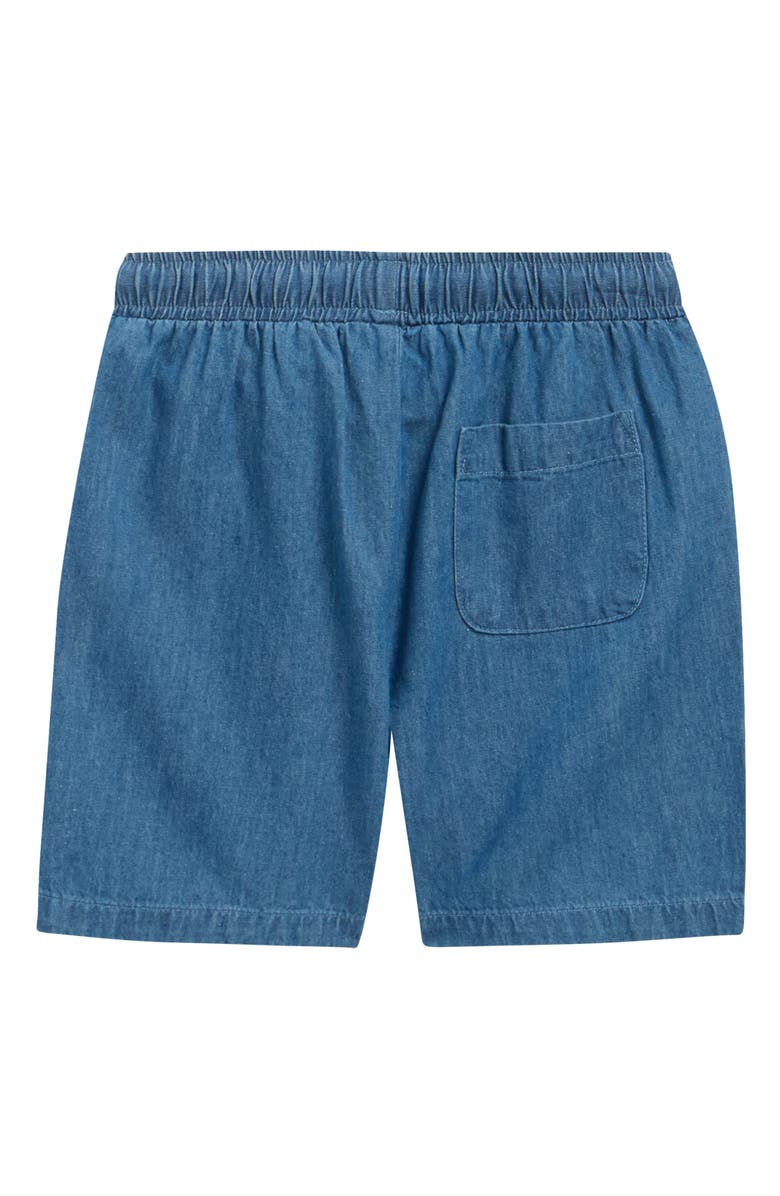 MILES THE LABEL Kids' Cotton Chambray Shorts, Alternate, color, Blue Denim