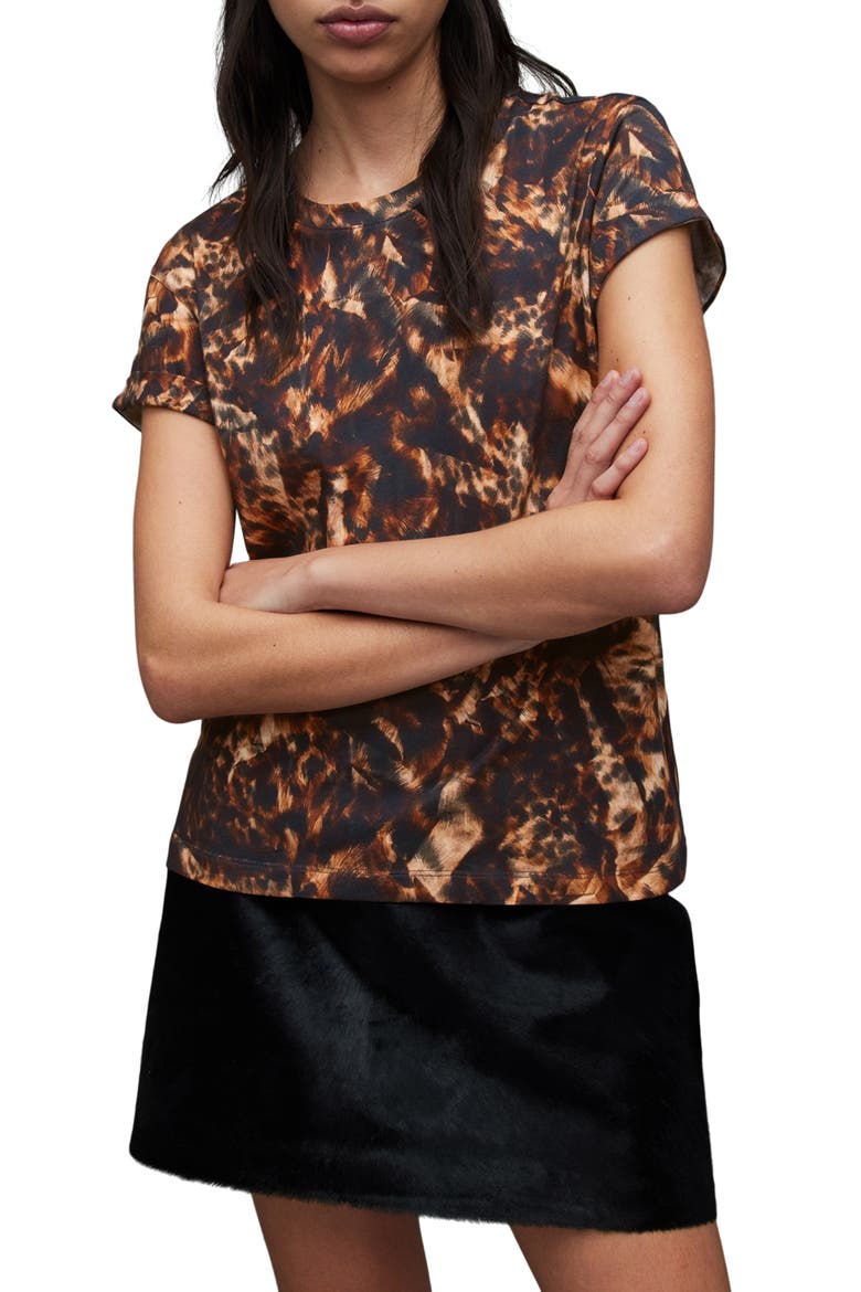 Anna Spark T-Shirt, Main, color, BROWN