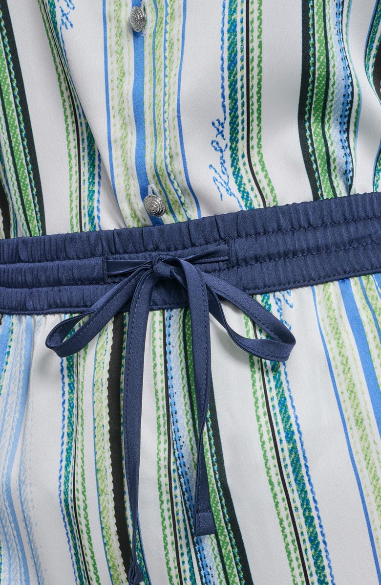 KARL LAGERFELD PARIS Stripe Wide Leg Pants, Alternate, color, Soft White/ Sky Blue Multi